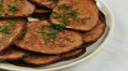 Chicken liver pancakes with semolina recipe